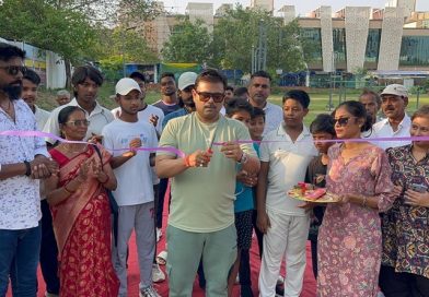 रांची के जयपाल सिंह स्टेडियम में नवनिर्मित डीएसआर क्रिकेट क्लब का उद्घाटन आदित्य विक्रम जायसवाल ने किया