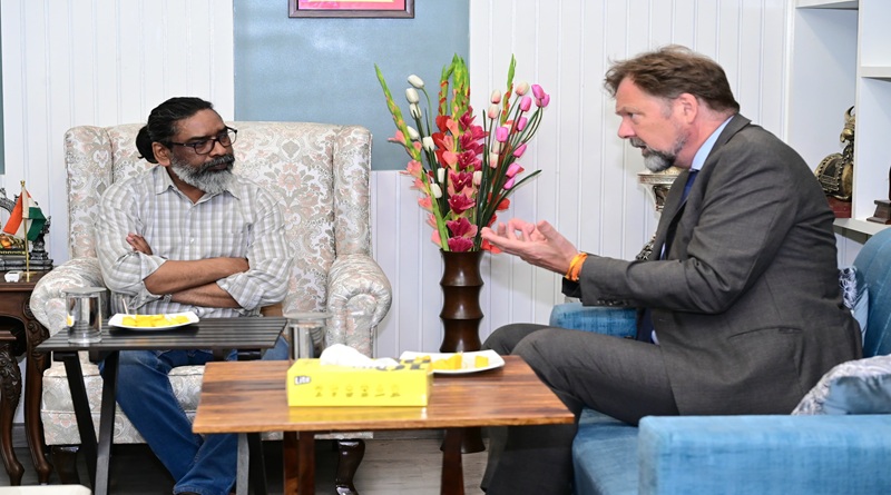 मुख्यमंत्री हेमन्त सोरेन से भारत में जर्मनी के राजदूत फिलिप एकरमैन ने की मुलाकात, विकास से जुड़े विषयों पर हुई विशेष चर्चा