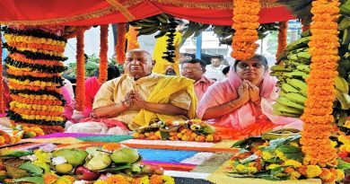 विधायक सरयू राय के जमशेदपुर स्थित आवास पर विधि विधान से मनीं 25वीं रामार्चा पूजा