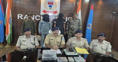 ठाकुरगांव के व्यवसायी से 20 लाख की रंगदारी मांगनेवाला दो अपराधियों को रांची पुलिस ने किया गिरफ्तार