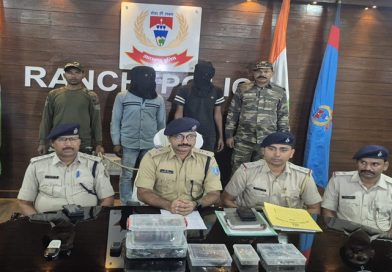 ठाकुरगांव के व्यवसायी से 20 लाख की रंगदारी मांगनेवाला दो अपराधियों को रांची पुलिस ने किया गिरफ्तार