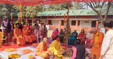 परमहंस योगानन्द जी के सपनों को साकार करने तथा चरित्र व मूल्य आधारित शिक्षा दिलाने के उद्देश्य को लेकर जगन्नाथपुर में योगदा सत्संग सोसाइटी ने किया इंटर कॉलेज के नये भवन निर्माण के लिए भूमि पूजन