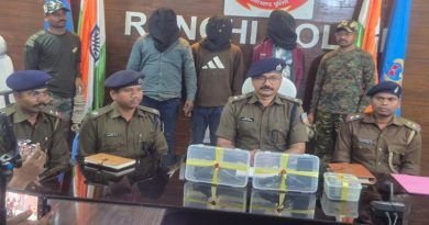 रांची पुलिस ने अनगड़ा के गेतलसूद में शराब दुकान पर फायरिंग करने वाले तीन अपराधियों को किया गिरफ्तार