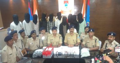 रांची के विभिन्न थाना क्षेत्रों से विगत दिनों में घटित लूटपाट की घटनाओं का उद्भेदन, 10 अपराधी गिरफ्तार एवं लूटे गये सारे सामान बरामद