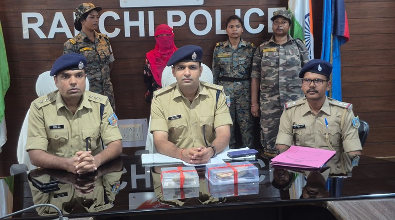 रांची पुलिस ने पांच लाख रुपये कीमत की 89 ग्राम ब्राउन शुगर के साथ एक महिला को किया गिरफ्तार