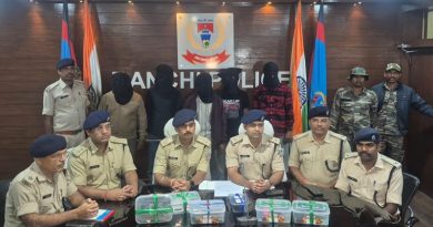 राहुल दुबे गैंग पर रांची पुलिस का कड़ा प्रहार, छह अपराधी गिरफ्तार, कांके, हजारीबाग, उरीमारी और टंडवा में फायरिंग की घटनाओं में शामिल होने का आरोप, चार पिस्टल, आठ गोलियां व कार बरामद